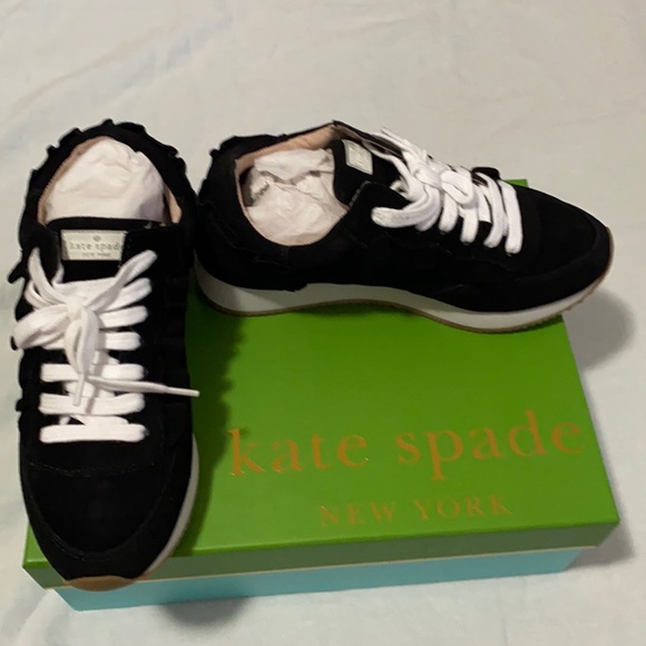 kate spade Shoes - ♠️Kate Spade ♣️Fariah black suede sneaker Size 6